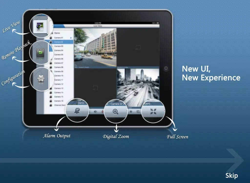 Zrzuty ekranu SkyView Cam HD iPad 