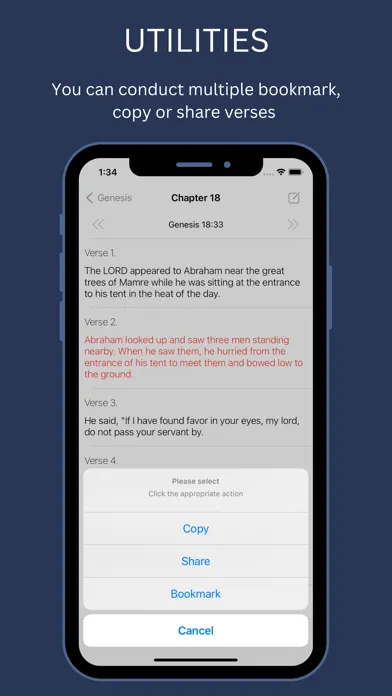 Holy Bible KJV Offline سکرین شاٹس