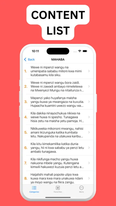 Capturas de tela do SMS ZA MAPENZI