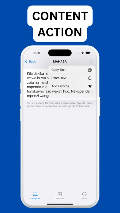 Capturas de tela do SMS ZA MAPENZI