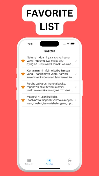Capturas de tela do SMS ZA MAPENZI