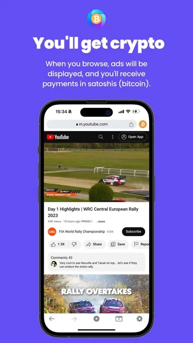 Capturas de pantalla de BrowsBit Navega y gana Bitcoin