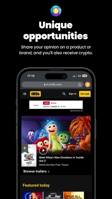 Capturas de pantalla de BrowsBit Navega y gana Bitcoin