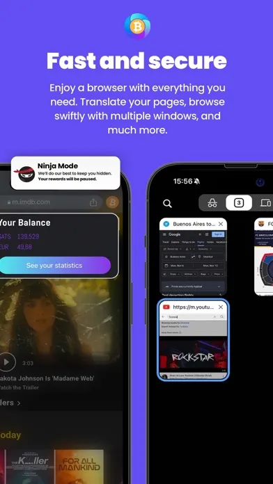 Capturas de pantalla de BrowsBit Navega y gana Bitcoin