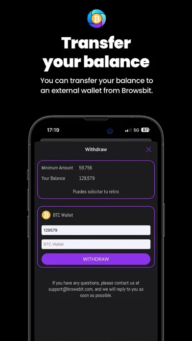 Capturas de pantalla de BrowsBit Navega y gana Bitcoin