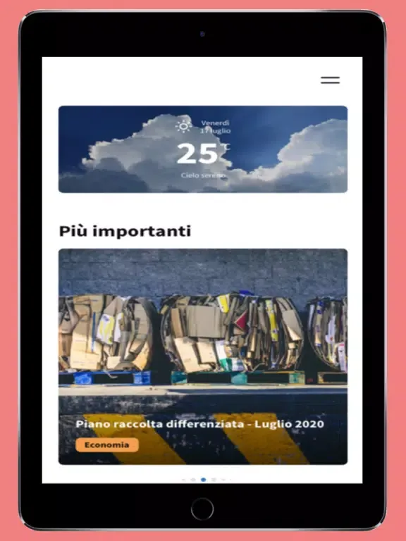 Capturas de tela do Sant'Angelo ComuneNews App iPad 