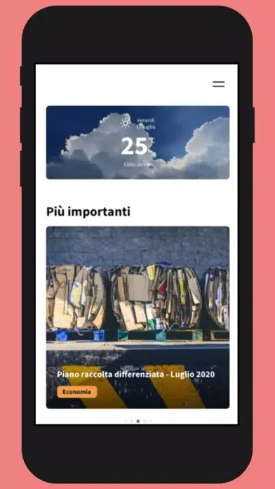 Capturas de tela do Sant'Angelo ComuneNews App