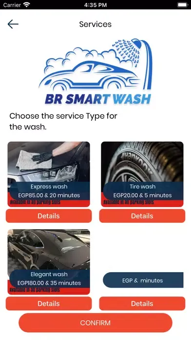 Capturas de pantalla de Smartcarwash Customer