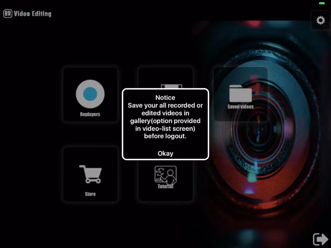 Tangkapan layar BR-VideoEditing iPad 