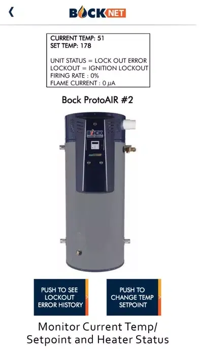 Captures d'écran de Bock Water Heaters