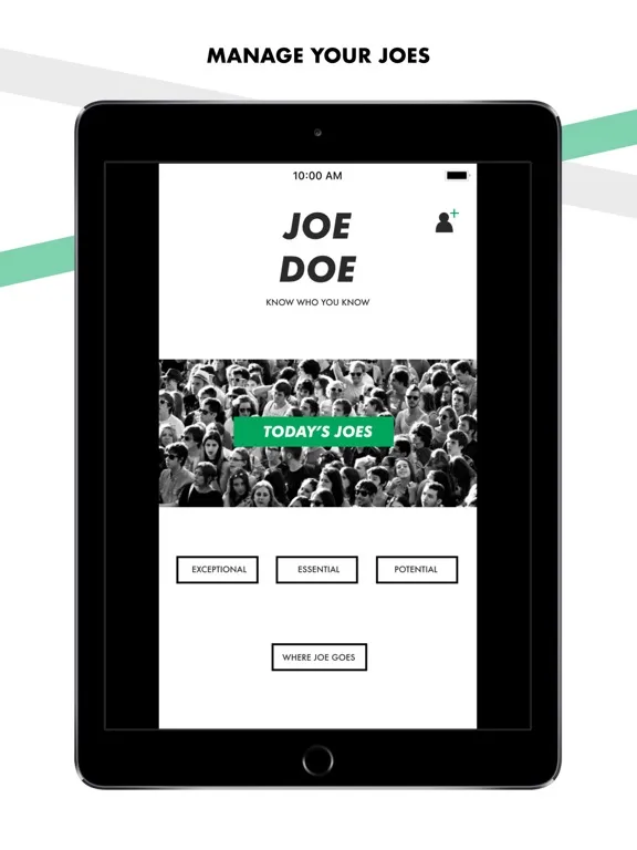 JOE DOE iPad  스크린샷