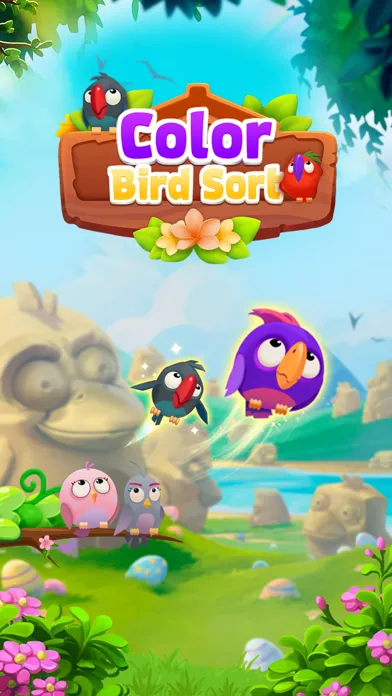 Tangkapan skrin Color Bird Sort