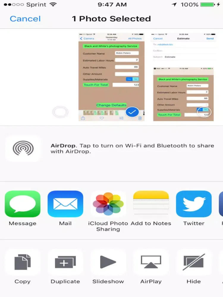 GigMonkey Job Estimator iPad 應用截圖