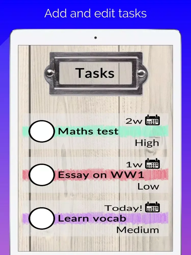 Student Homework Manager iPad  Screenshots