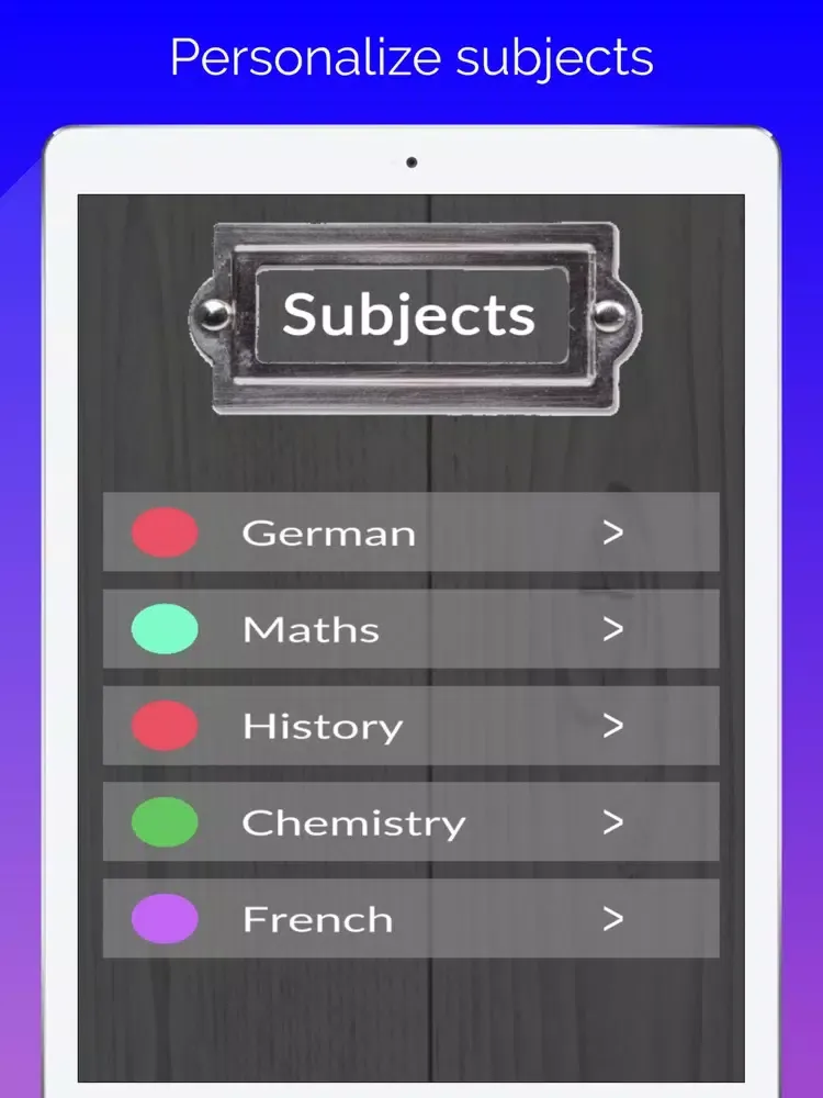 Student Homework Manager iPad  Screenshots