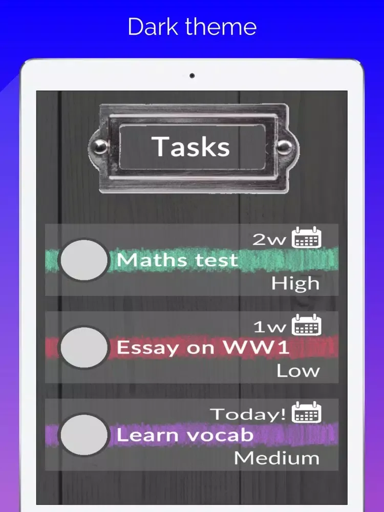 Student Homework Manager iPad  Screenshots