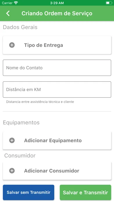 Captures d'écran de CRM - Assistente Técnico