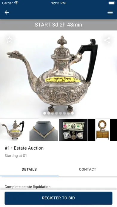 Brunk's Online Auction スクリーンショット