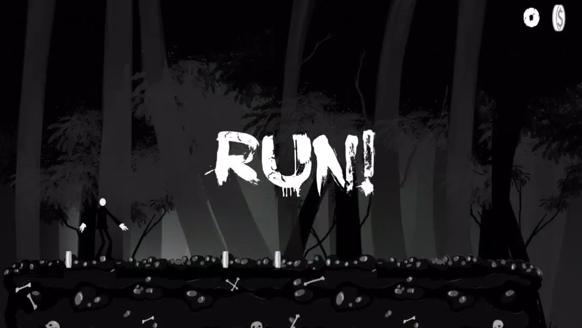 Capturas de pantalla de Slender Stickman Terror Run - Escape Dark Plague Dead Forest