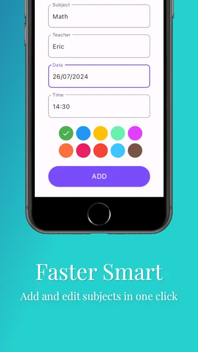 Study Smart - School timetable سکرین شاٹس