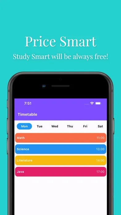 Study Smart - School timetable سکرین شاٹس
