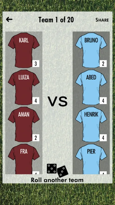 Zrzuty ekranu Team Picker