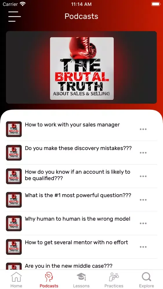 Captures d'écran de Brutal Truth Sales Success