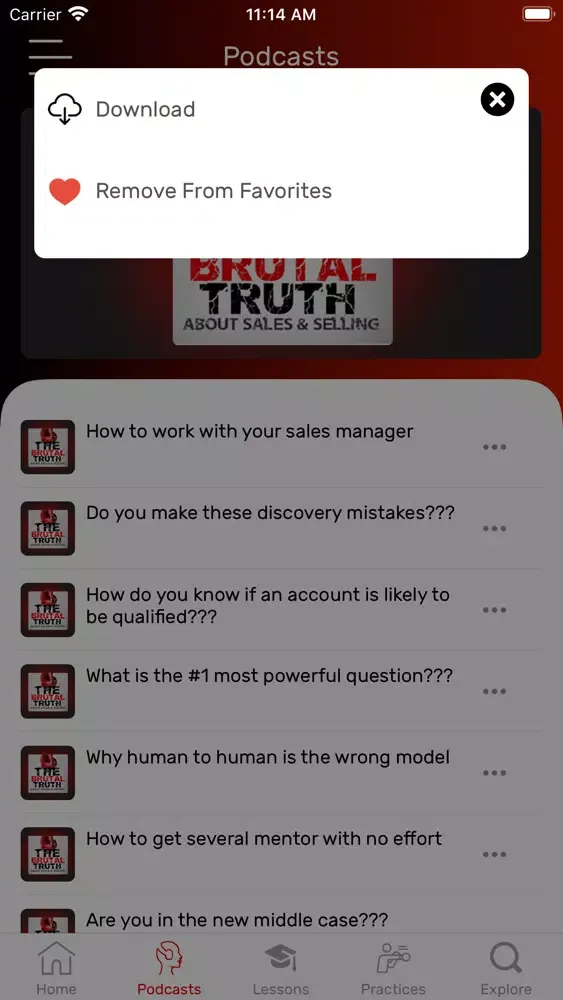 Captures d'écran de Brutal Truth Sales Success