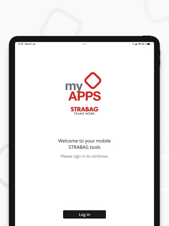 STRABAG myAPPS iPad  スクリーンショット