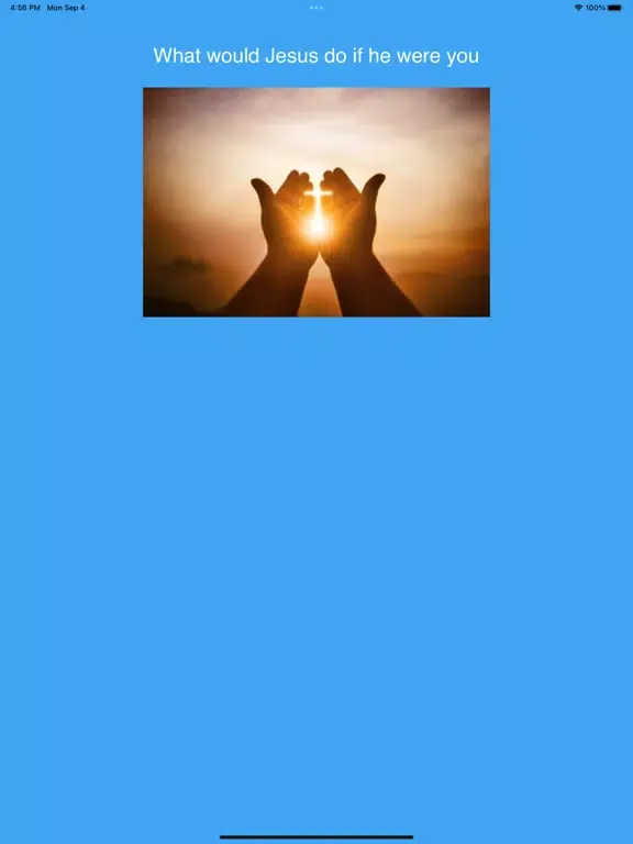 Tangkapan skrin What would Jesus Christ do? iPad 
