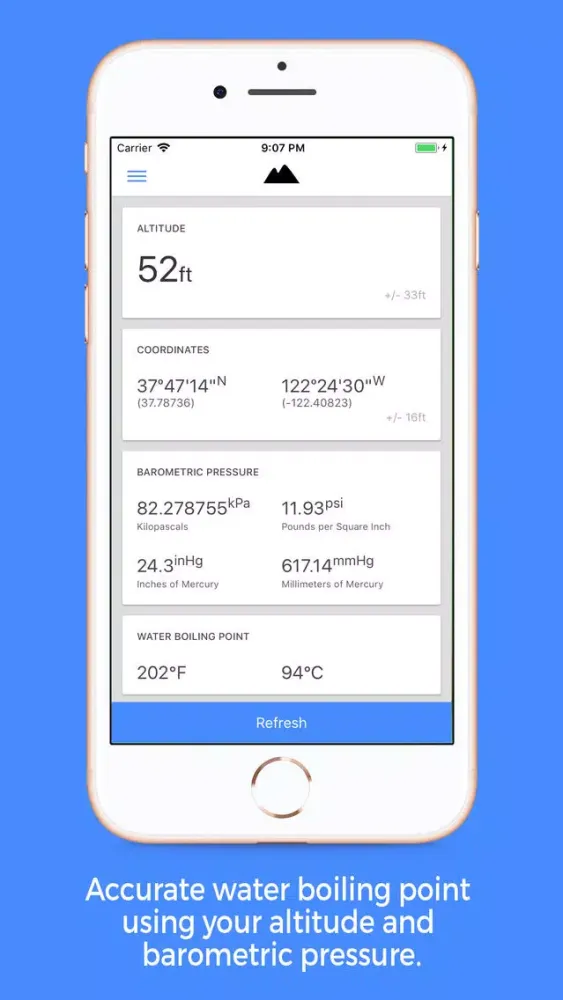 Скриншоты myAltitude - GPS Altimeter