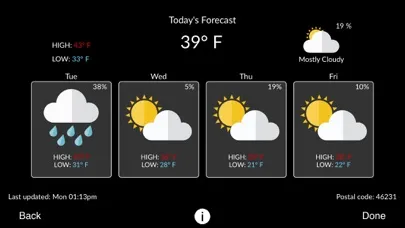 ภาพหน้าจอของ Bryant® Housewise™ Thermostat