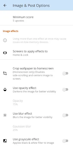 Wallpaper Changer for Reddit Screenshots