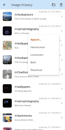 Wallpaper Changer for Reddit Screenshots