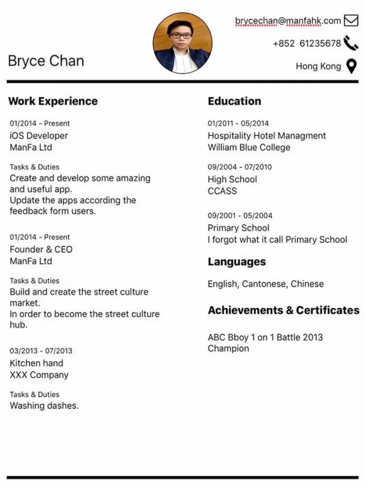 Resume Plus - Professional & Quick Resume Builder iPad 应用截图