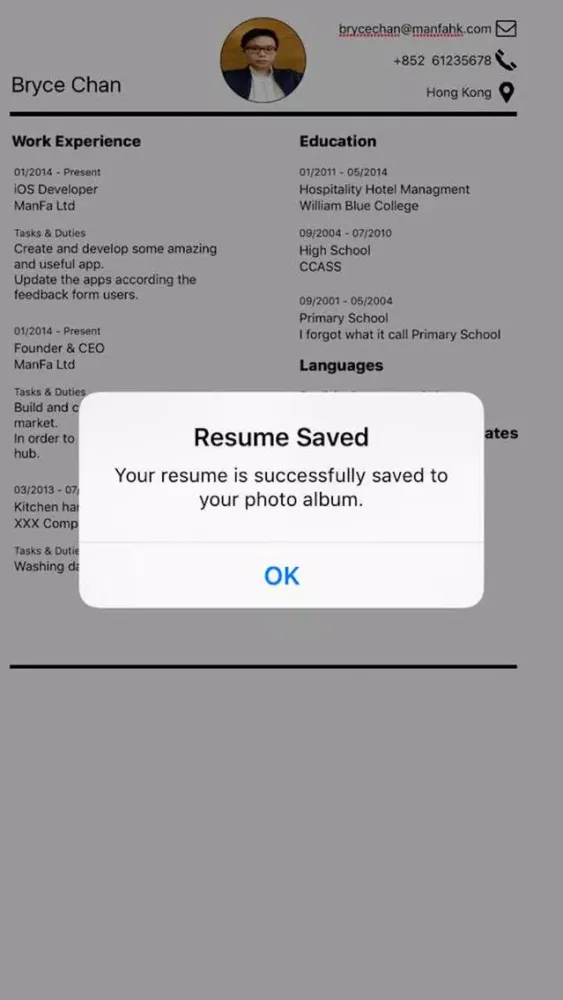 Resume Plus - Professional & Quick Resume Builder应用截图