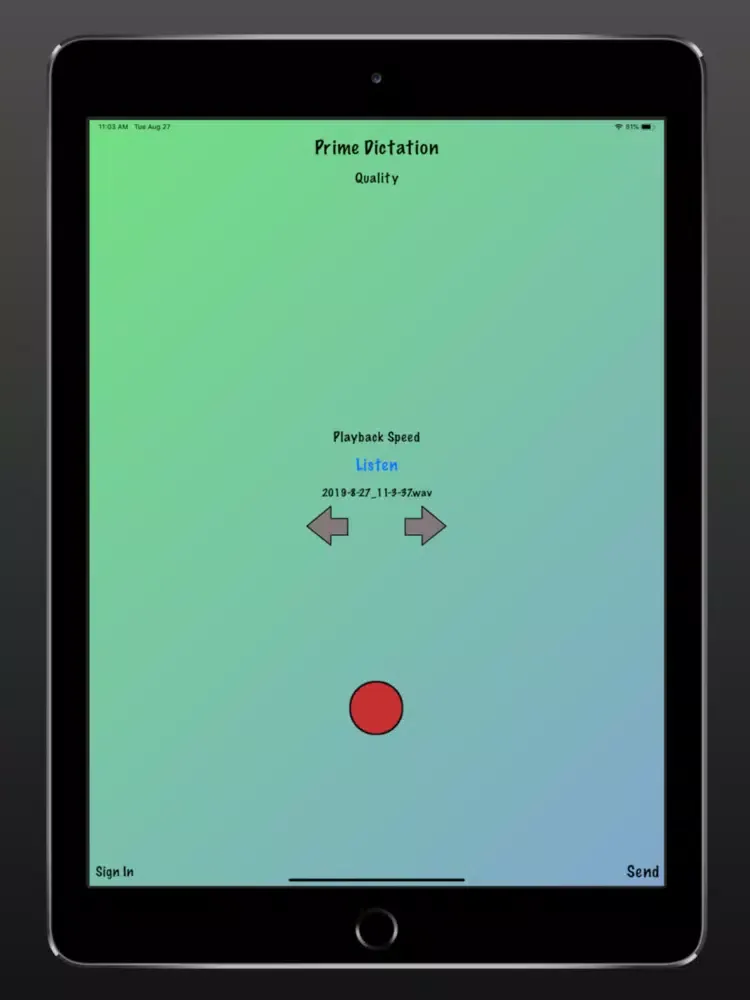 Capturas de tela do Prime Dictation - Audio Record iPad 