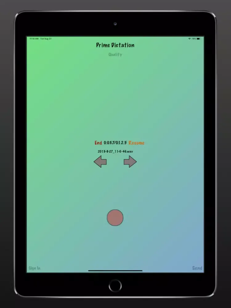 Capturas de tela do Prime Dictation - Audio Record iPad 