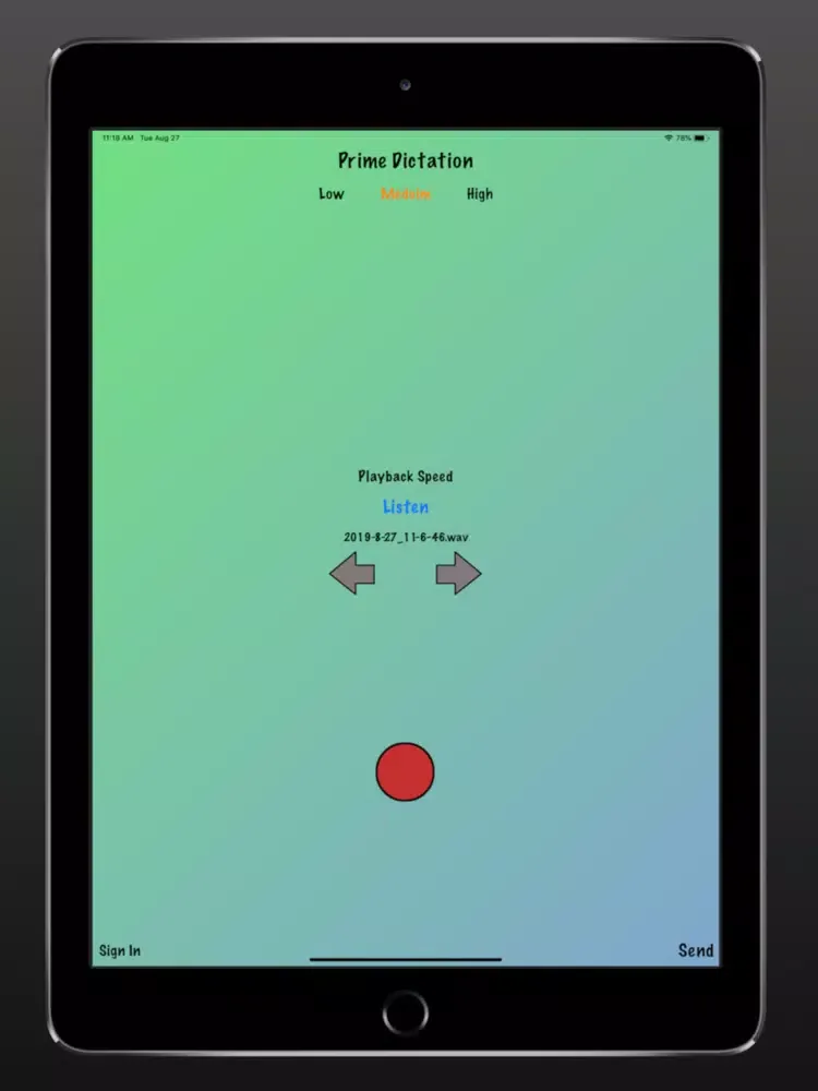 Capturas de tela do Prime Dictation - Audio Record iPad 