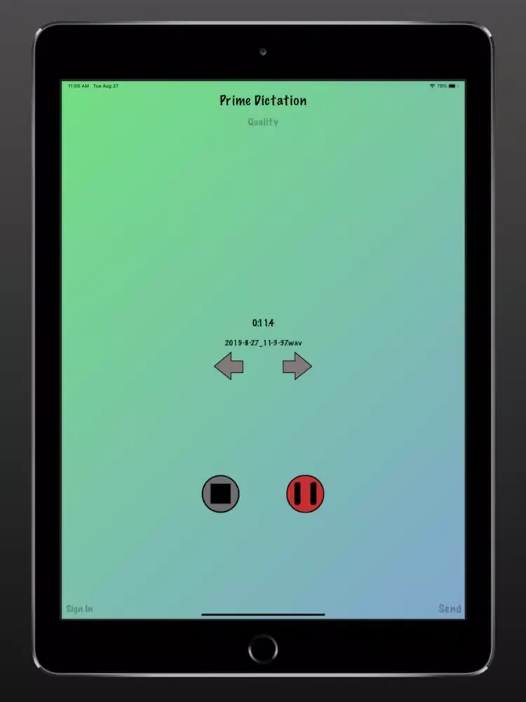 Capturas de tela do Prime Dictation - Audio Record iPad 