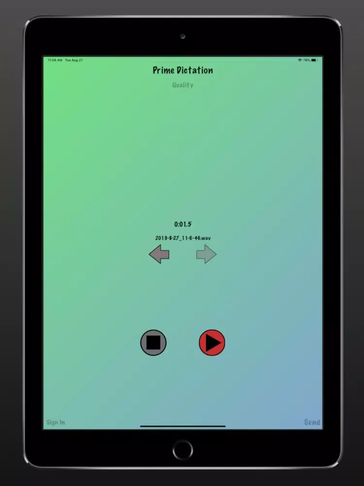 Capturas de tela do Prime Dictation - Audio Record iPad 
