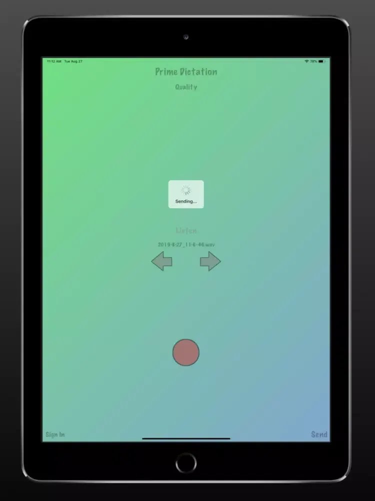 Capturas de tela do Prime Dictation - Audio Record iPad 