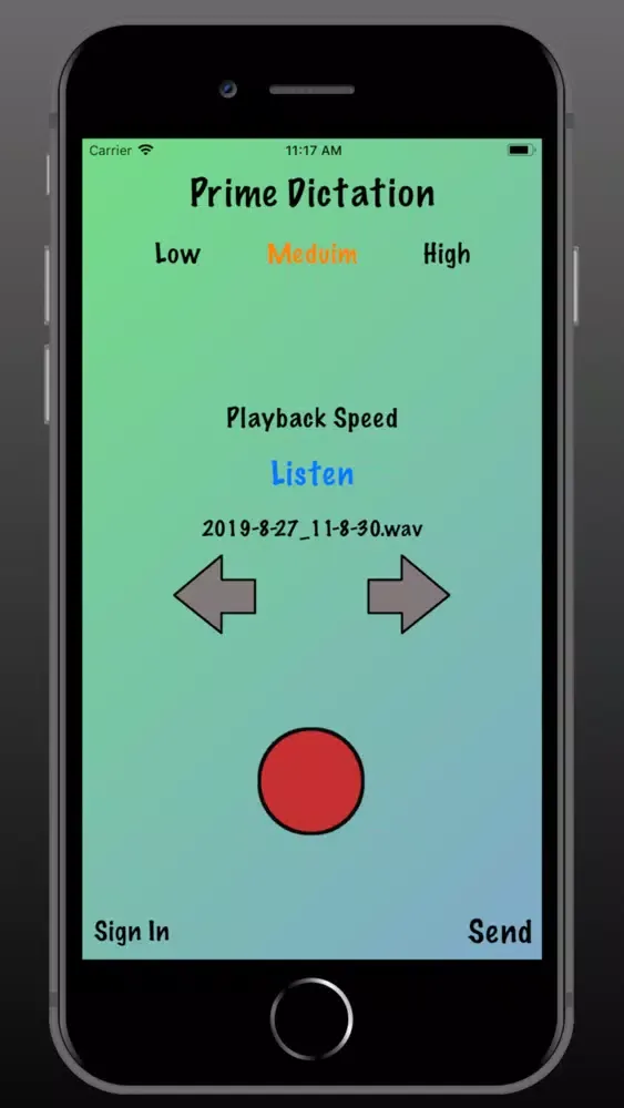Capturas de tela do Prime Dictation - Audio Record