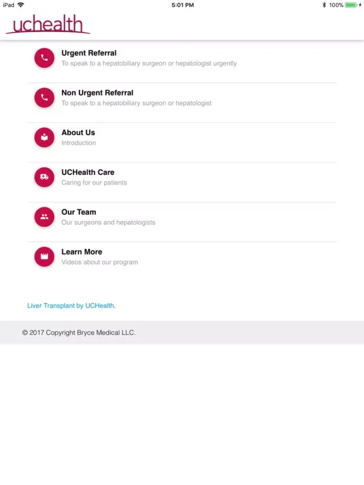 UCHealth Liver Transplant iPad 应用截图