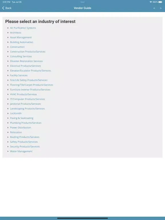 Zrzuty ekranu IFMA South Florida iPad 