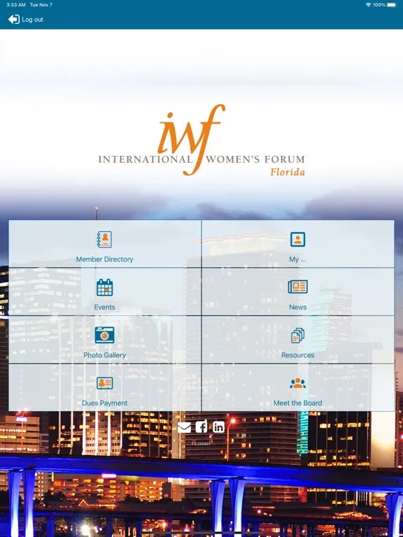 Скриншоты IWF Florida iPad 