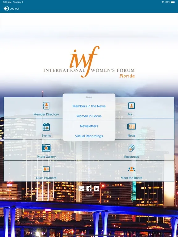 Скриншоты IWF Florida iPad 
