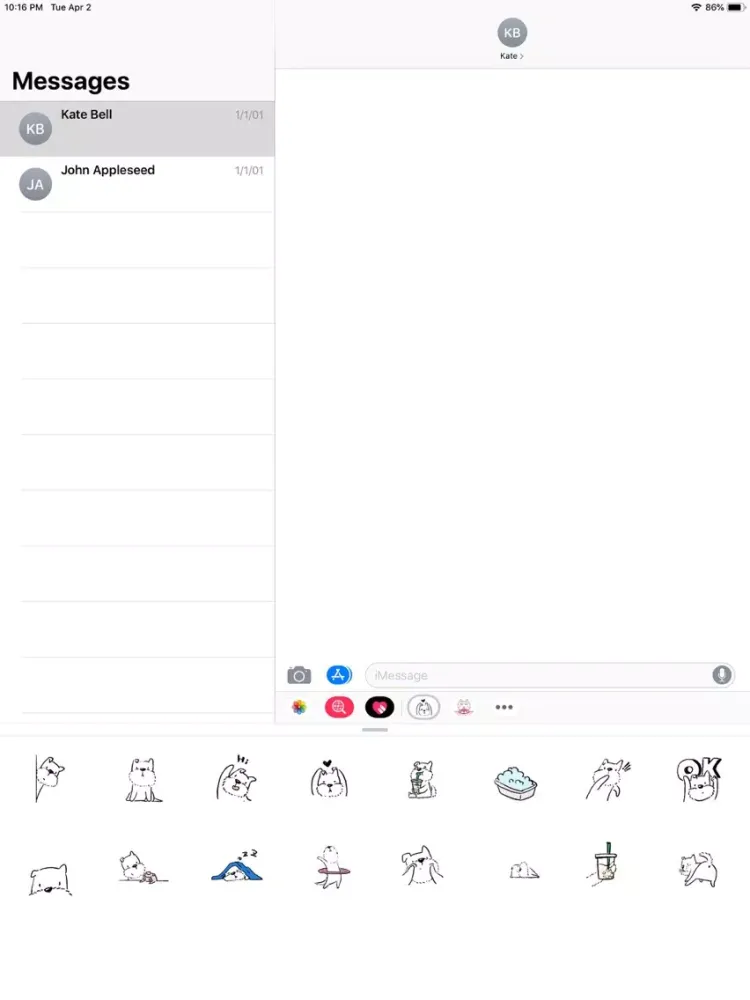Capturas de pantalla de Cute Dog Animation Sticker iPad 