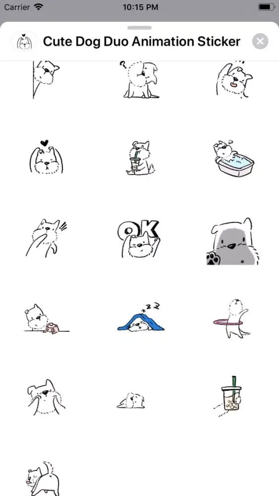 Capturas de pantalla de Cute Dog Animation Sticker