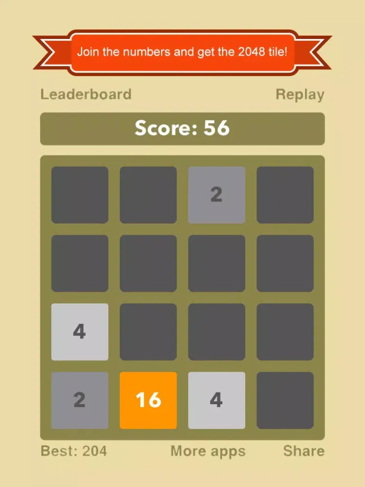 A Chaos of a Puzzle Called 2048 iPad  سکرین شاٹس